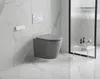 Wand-WC Set Nakia Tiefspüler ohne Spülrand kurz hellgrau Produktbild-Vorschau 3