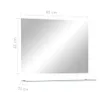 vidaXL Miroir mural avec étagère 80×60 cm verre trempé Voir les images du produit 6
