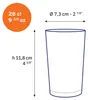 Unie - Verre transparent 28 cl (lot de 6) Voir les images du produit 3