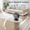 Tischventilator, leiser Ventilator mit 100° Oszillation & Produktbild-Vorschau 3
