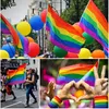 2 Stück LGBTQ Flagge - 90 x 150 cm Regenbogen Flagge mit Produktbild-Vorschau 6