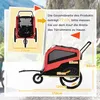 PawHut Rimorchio per cani 2 in 1, rimorchio da bicicletta e Anteprima dell’immagine prodotto 3