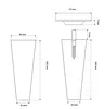 Technical drawings of furniture legs with dimensions. Náhľad obrázku produktu