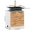 ULWEHOME | Spülenunterschrank 60 cm Eiche Wotan, Produktbild-Vorschau 2