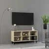 VidaXL TV-kast met metalen poten, Sonoma-eikenhout, 103,5 x Productafbeelding-voorbeeld 2