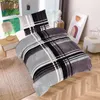 Winter Bettwäsche Teddy Plüsch gestreift modern Kuschelig Produktbild-Vorschau 2