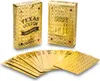 Carte da poker oro carte da gioco in PVC carte di plastica Anteprima dell’immagine prodotto 2