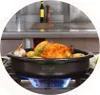 Plat de cuisson Professional en pâte à feu - D 40 cm Voir les images du produit 2