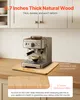 A coffee machine on a wooden slider board on a kitchen counter. Náhľad obrázku produktu