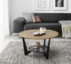 Couchtisch Cadiz rund | Ø70 | Eiche massiv / grau Produktbild-Vorschau 2