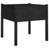 The Living Store Pflanzkübel 2 Stk. Schwarz 70x70x70 cm Produktbild-Vorschau 4