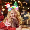 Frauen Mädchen Haar Hoop LED Weihnachten Rentier Santa Produktbild-Vorschau 4