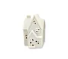 Keramik LED Haus - weiß matt - 7 x 11,5 x 7 cm - Lichthaus Produktbild-Vorschau 2