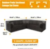 Pokrowiec na meble ogrodowe sofa rattanowa w kształcie Podgląd zdjęcia produktu 2