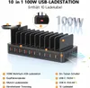 100W Multi-Geräte Ladestation mit 10 Anschlüssen Produktbild-Vorschau 2