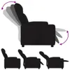 vidaXL Relaxsessel Schwarz Stoff Produktbild-Vorschau 4