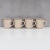 4er Set Steingut Tassen 300ml Beige Creme Kaffeetasse Produktbild-Vorschau 6