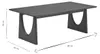 Miliboo - Rechteckiger Design-Couchtisch aus dunklem Produktbild-Vorschau 6
