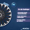 4 STK 15 Zoll Quantum Pro schwarz PETEX Radkappen Produktbild-Vorschau 3