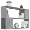 Libreria grigia Sonoma 100x24x63 cm in materiale ligneo Anteprima dell’immagine prodotto 4