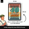 LANOLU Blechschild 40 Schild Geburtstag - 40er Schild Produktbild-Vorschau 3