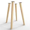 4x sossai Holzfüße rund - schräge Ausführung 45cm Buche Produktbild-Vorschau 3
