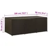 vidaXL Coffre de jardin en poly rotin 180x90x70 cm brun Voir les images du produit 11