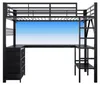 Letto a castello in metallo Merax, modello a letto alto, Anteprima dell’immagine prodotto 8