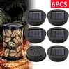 6 Stück Solarleuchten Ersatz Top Solarpanel Latern mit LED Produktbild-Vorschau 1