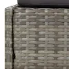 vidaXL Leżak ogrodowy szary 110x200 cm z polirattanu Podgląd zdjęcia produktu 7