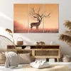 Bild auf Leinwand - Leinwandbild - Hirsch Baum Nebel Wald - Produktbild-Vorschau 7