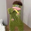 Pigiama tutina con mostro di peluche – Morbida tutina con Anteprima dell’immagine prodotto 6
