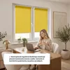 Estika Roleta bez vŕtania - 90 x 220 cm - Žltá - Jednoduchá Náhľad obrázku produktu 4