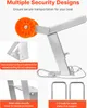A product image showcasing a boat trailer seat with multiple security features highlighted through text overlays and close-up views. Podgląd zdjęcia produktu