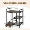 COSTWAY 3-poziomowy stojak na drukarkę z gniazdami i Podgląd zdjęcia produktu 3