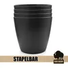 BigDean 4 Stück Blumentopf, Übertopf aus Kunststoff Produktbild-Vorschau 8