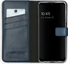 Selencia Echtleder Klapphülle Samsung Galaxy A12 - Blau Produktbild-Vorschau 1