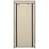 Schuhschrank mit Abdeckung Cremeweiß 58 x 28 x 106 cm Stoff Produktbild-Vorschau 3