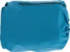 A teal colored air mattress is shown in a drawstring bag. Podgląd zdjęcia produktu