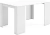 A white dining table with a modern, minimalist design. Produktbild-Vorschau