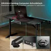 EUREKA ERGONOMIC Gaming Tisch mit LED Computertisch Produktbild-Vorschau 3