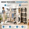 Faltbarer 173 cm Wäscheständer mit Rollen, Klappbarer Produktbild-Vorschau 4