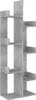 A tall, narrow, gray bookshelf with multiple shelves. Produktbild-Vorschau