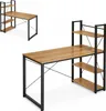 Biurko duże z półkami dąb sękowany do biura 120x60x120 VB6O Podgląd zdjęcia produktu 1