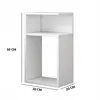 Comodino moderno (50 cm) di colore bianco – un mobile Anteprima dell’immagine prodotto 2