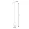 Lampa wisząca MINT biała 1xE27x15W ceramika / gips Podgląd zdjęcia produktu 5