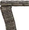 vidaXL Stolik kawowy szary 100x50x40 cm z polirattanu Podgląd zdjęcia produktu 5