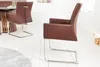 riess-ambiente Freischwinger Stuhl SAMSON dark coffee mit Produktbild-Vorschau 4