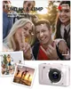 A collage of images showcasing a digital camera and its capabilities, including people using it and sample photos. Produktbild-Vorschau
