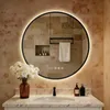 S'AFIELINA Miroir Salle de Bain LED Rond 80 cm avec Voir les images du produit 1